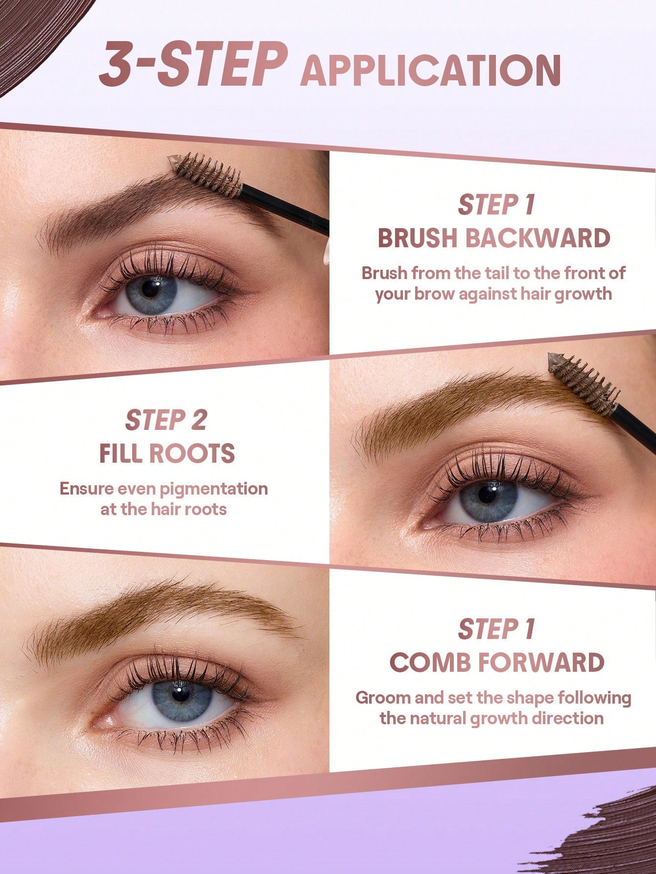 SHEGLAM Airy Tinted Volumizing Brow Mousse-Ebony