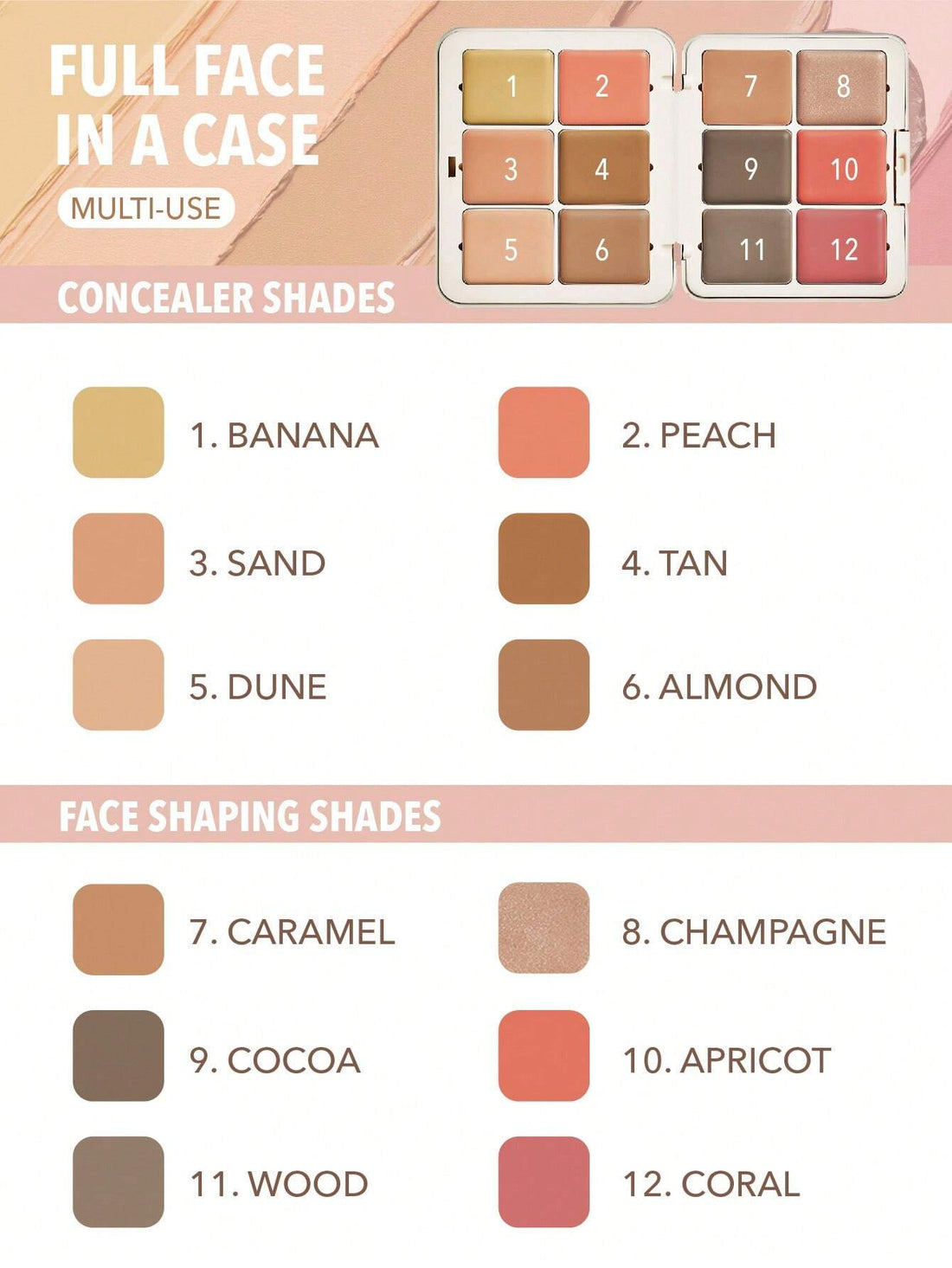 SHEGLAM All About That Face Multifunctional Face Palette-Vanilla - view 2