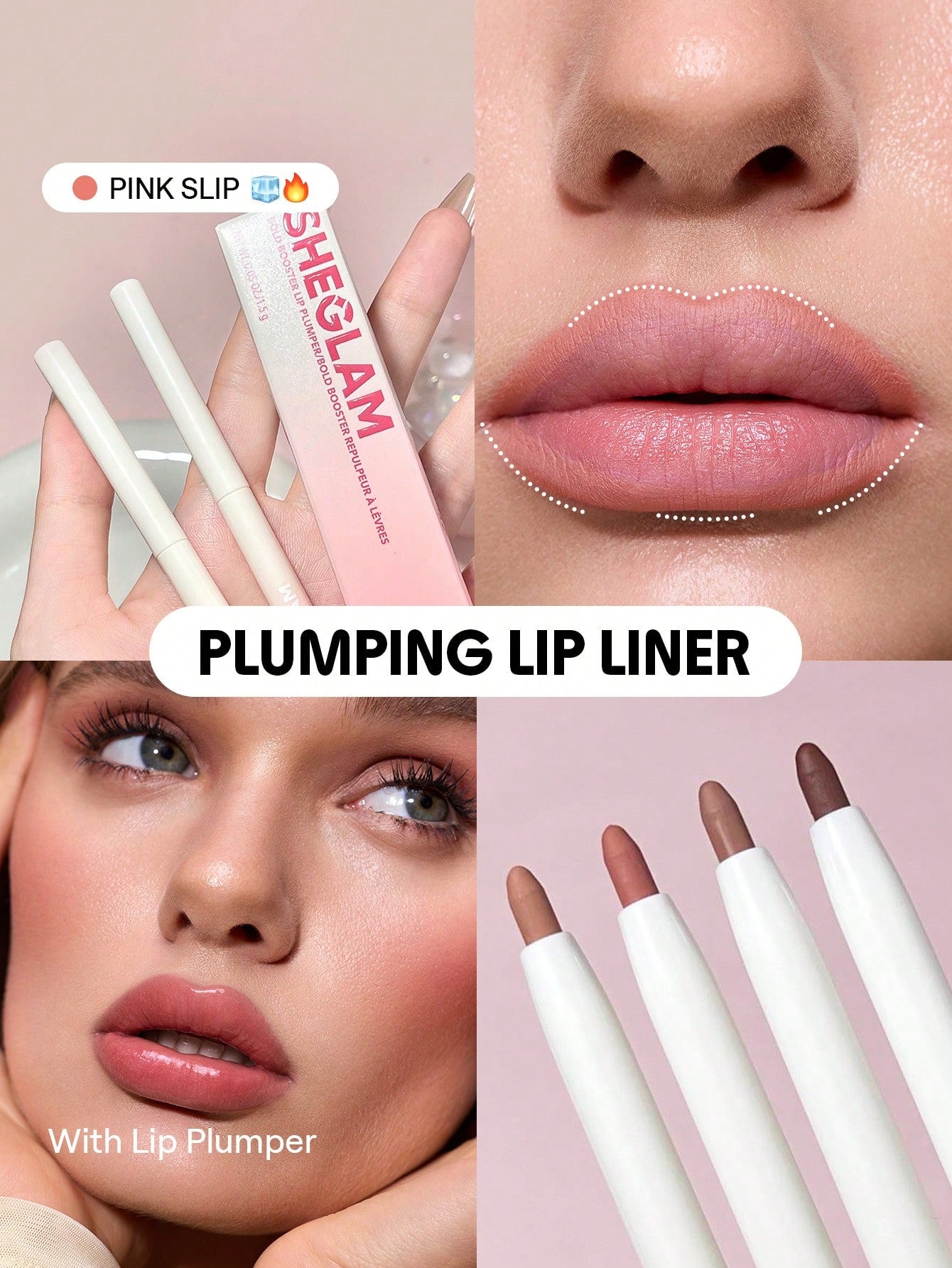 SHEGLAM Bold Booster Plumping Lip Liner Brand Beauty Makeup