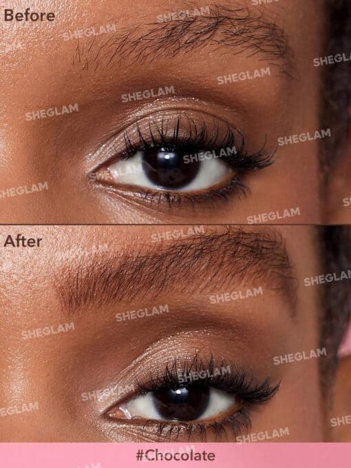 SHEGLAM Brow-Fection Angled Brush & Dip-Chocolate