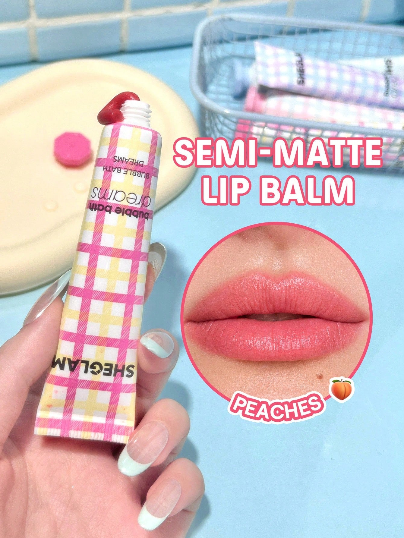 SHEGLAM Bubble Kiss Lip Balm-Peaches Brand Beauty Makeup