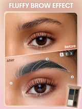 SHEGLAM Puff Brow Palette-Charcoal Brand Beauty Makeup Face