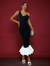 SHEIN Glamine Glamine Elegant Sexy Charming Fashion Stretchy Asymmetric Sleeveless