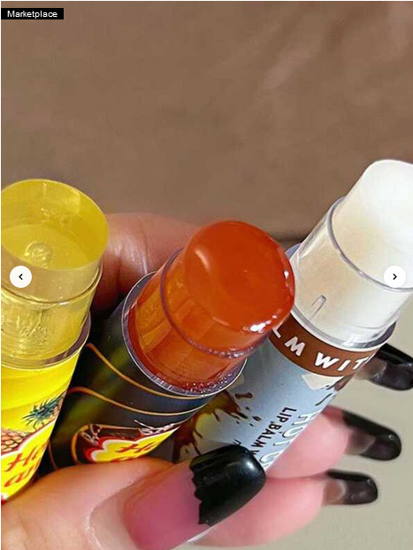 SHEIN Herorangeh Lip Balm Candy Flavor, Cool &amp; Moisturizing Texture, Hydrating, Exfoliating, Reducing Fine Lines, Portable And Convenient For Students, Travel, And Special Occasions, Net Weight 4g.png