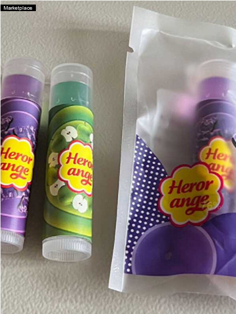 SHEIN Herorangeh Lip Balm Candy Flavor, Cool & Moisturizing Texture, Hydrating - Sugar Egypt