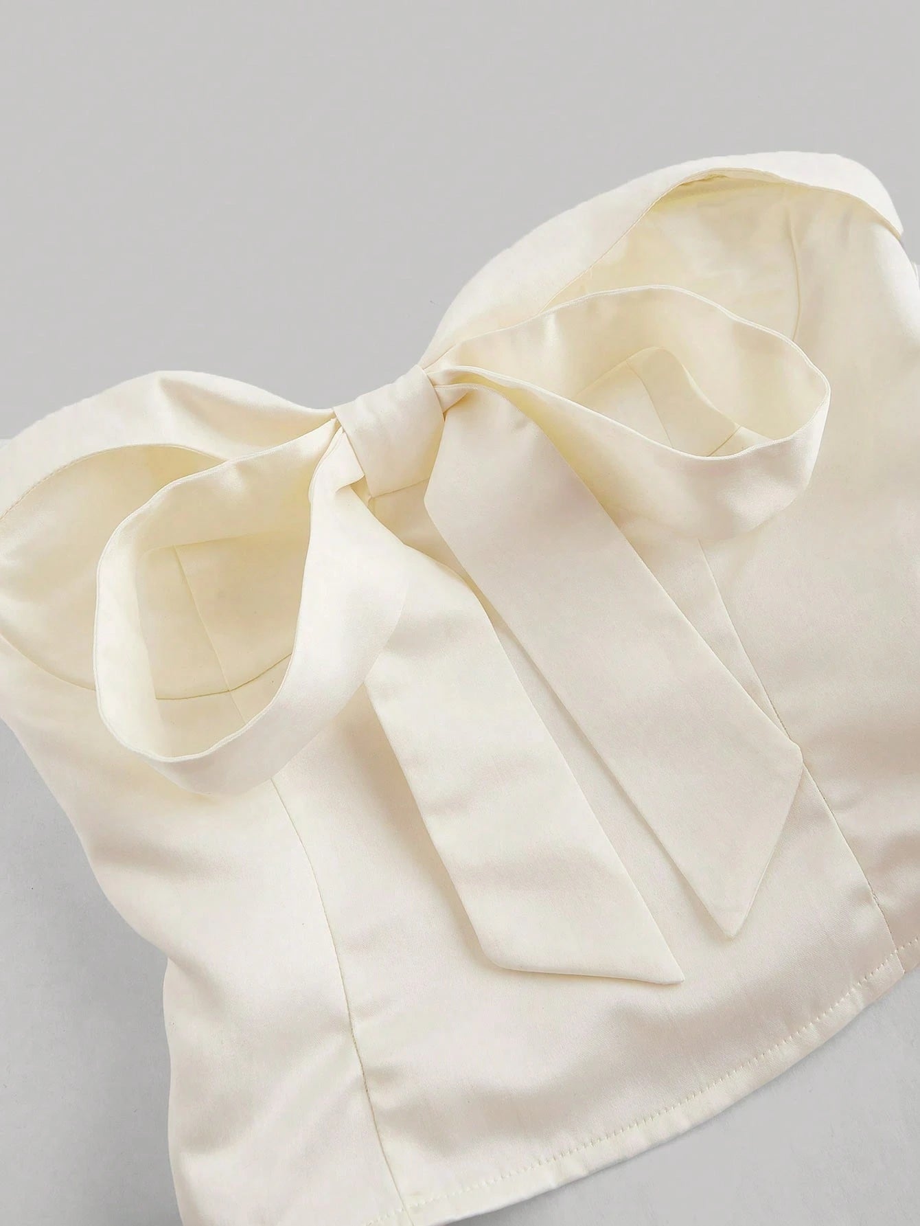 SHEIN SHEIN MOD Bandeau Apricot Elegant Top