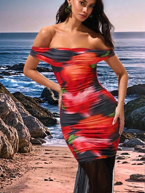 SHEIN Opulessa Valentine's Day Party Atmosphere Dress