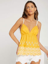 SHEIN Scallop Edge Schiffy Cami Top