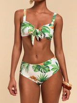 SHEIN Travachic Women Tropical Print Swimwear Set,Summer Clothes