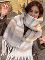  1 pc Small Plaid Scarf, Soft & Warm For Autumn/Winter Women BY SHEIN