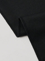 SHEIN Clasi Women's Trousers, Summer Office Wear, Decorative Metal Buckle, Casual Style, Straight Leg, Elegant & Minimalist