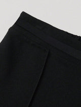 SHEIN Clasi Women's Trousers, Summer Office Wear, Decorative Metal Buckle, Casual Style, Straight Leg, Elegant & Minimalist