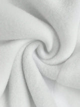 SHEIN Essnce Casual Solid Color Hoodie Sweatshirt With Pockets And Back Print, Long Sleeve