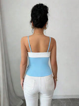 SHEIN LUNE Contrast Color Strap Women's Tank Top
