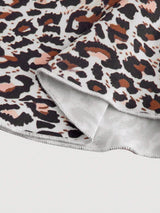 SHEIN MOD Bandeau Top With Twist Leopard Print, Tops, Bandeau Tops