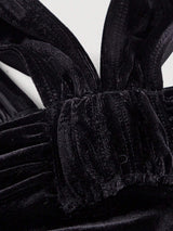 SHEIN MOD Black Color Cardigan With Simple Pleated Fitted Jumpsuit Flare Leg Pants, Casual Holiday Jumpsuit