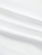 SHEIN MOD White Cropped Center Front Landscape Print Vacation T-Shirt