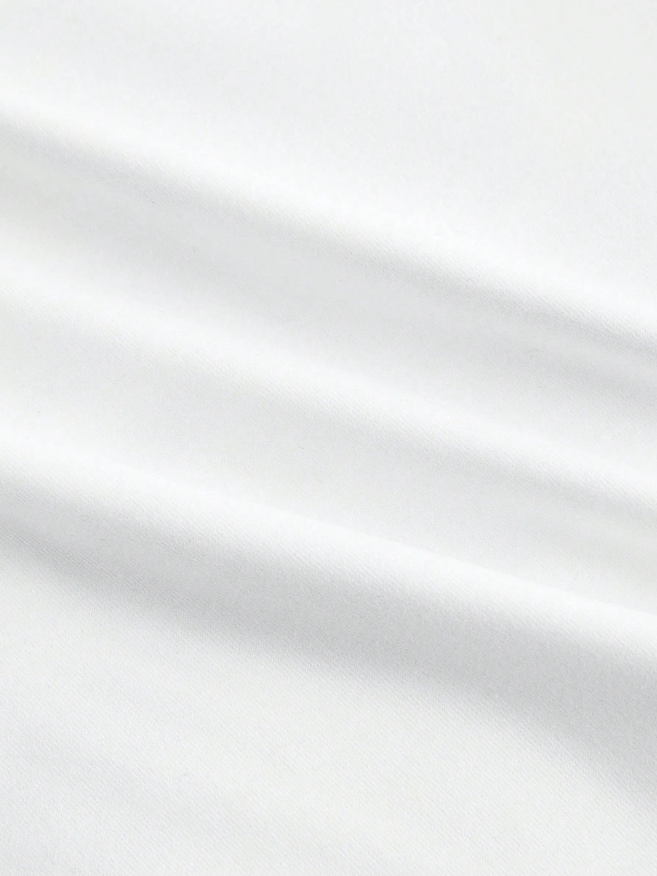 SHEIN MOD White Cropped Center Front Landscape Print Vacation T-Shirt