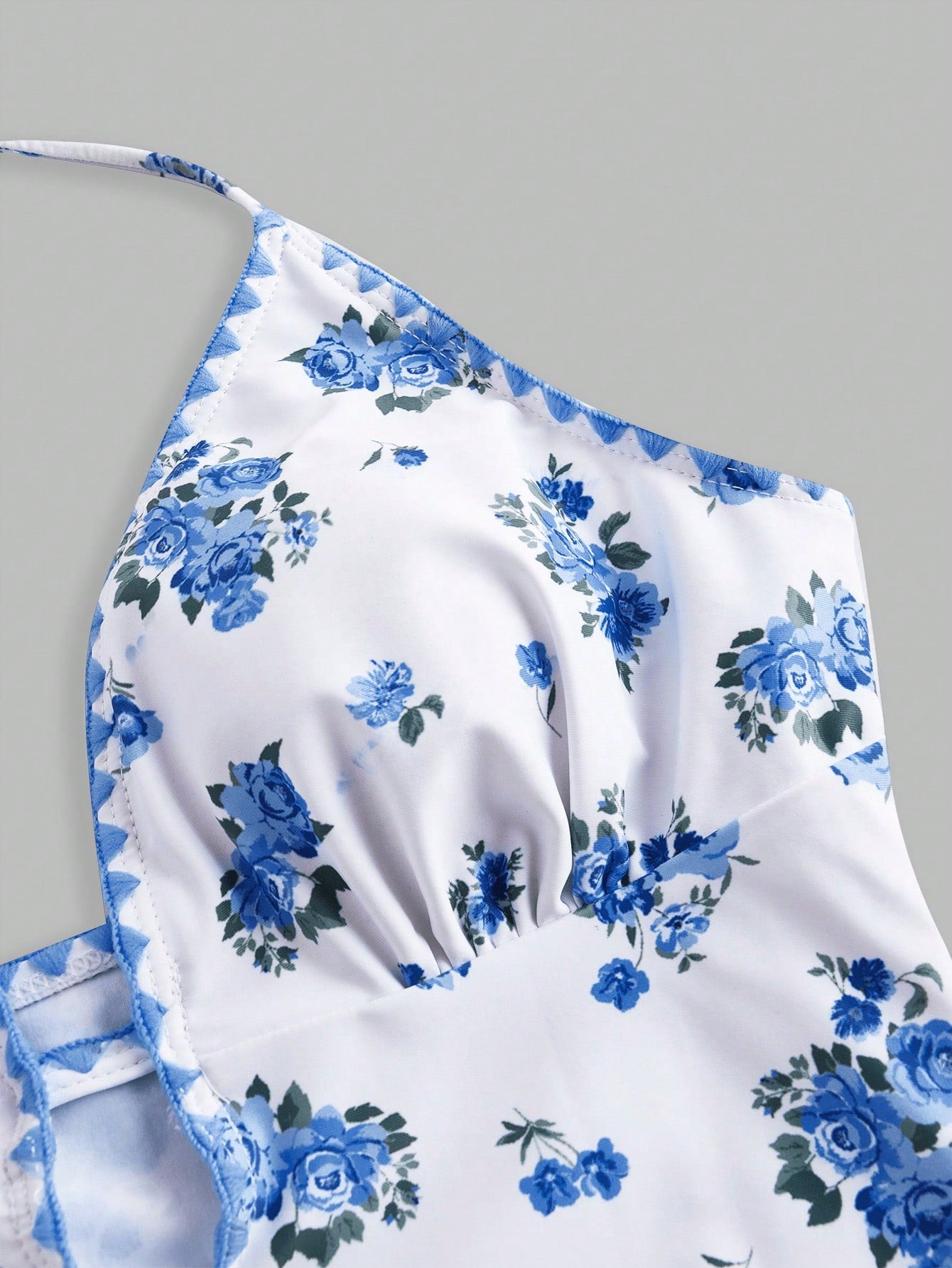 SHEIN Sweetra 1pc Women's Cute Ditsy Floral Print One-Piece Swimsuit, For Summer Beach Vacation