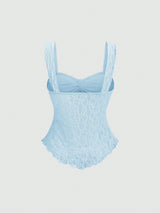SHEIN Sweetra Cropped Tube Top With Bowknot & Textured Print