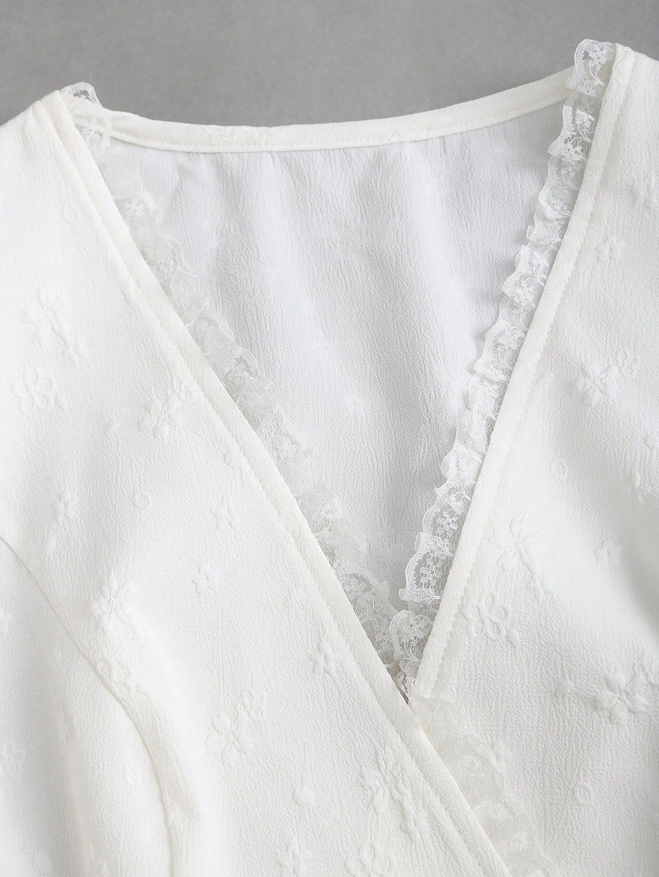 SHEIN Sweetra Premium Sleeveless Blazer Jacket For Women, Elegant Office Lace Patchwork Business Vest