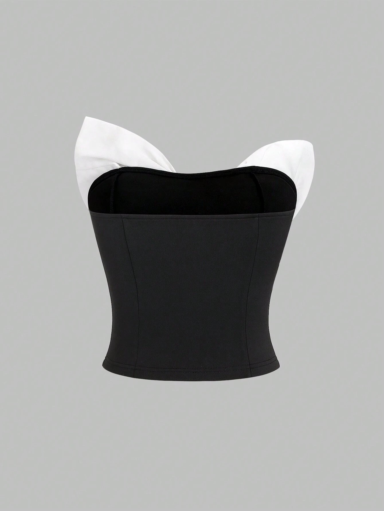 SHEIN Sweetra Women's Color Block Strapless Top With Large Bow