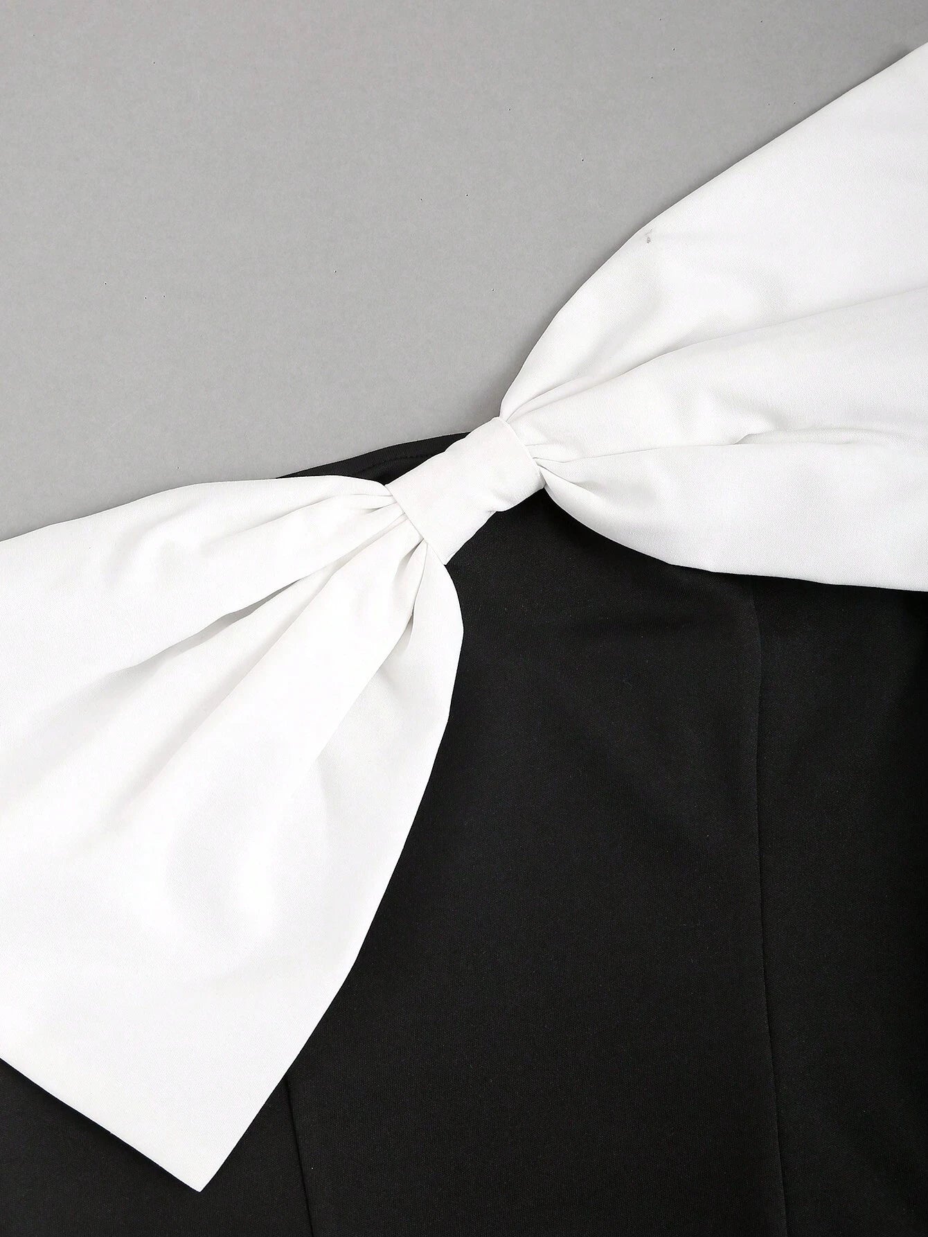 SHEIN Sweetra Women's Color Block Strapless Top With Large Bow