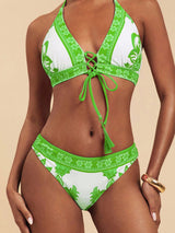 SHEIN Travachic Women Floral Print Bikini Set, Vacation & Beach