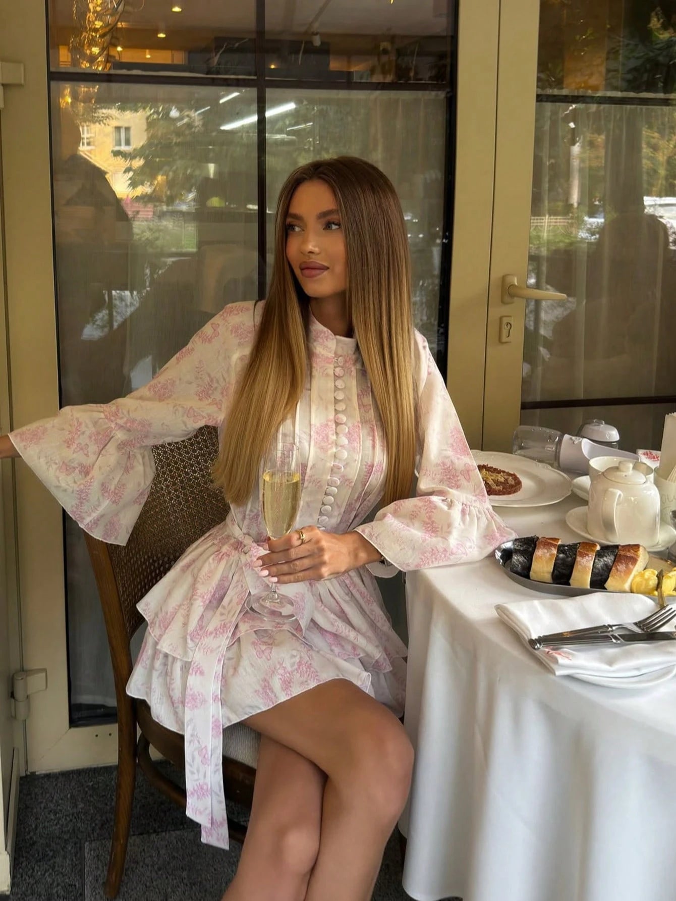 SHEIN Vintage Manor Style Shirt Dress