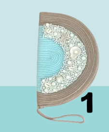 Half moon clutch