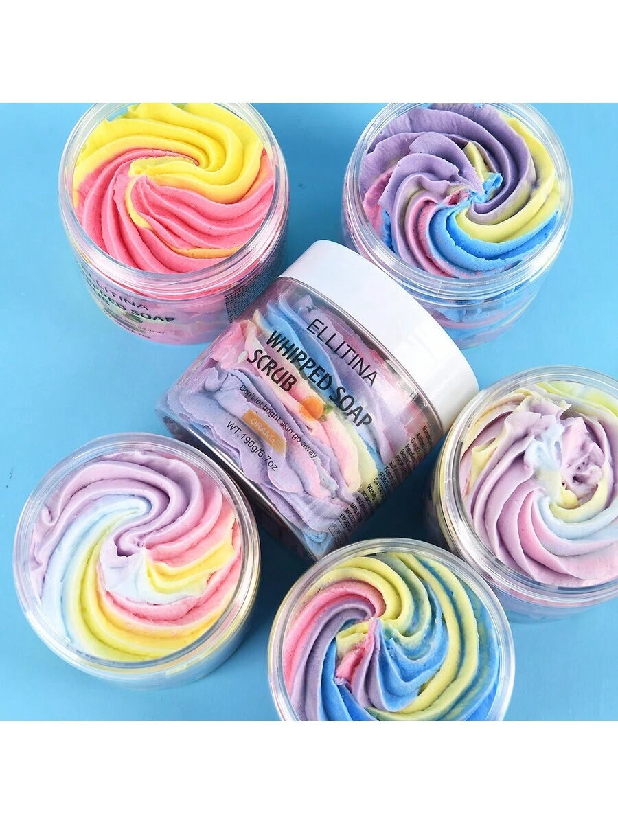 SHEIN Whipped Soap Scrub Body Scrub Multi-Color Cream Soap