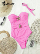 SHEIN Elegant Pink Bikini Set For Summer Beach Vacation