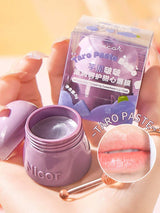 SHEIN Sweet Mushroom Small Honey Pot Lip Mask Lip Lipstick Lightly Care Lip Lines, Moisturize Lip Balm, Prevent Dry Cracks