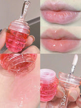 SHEIN Little Honey Jar Lip Oil Set,No-Sticky Gloss Lip Balm Lip Care