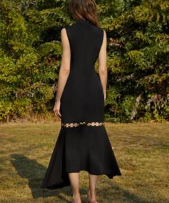 Alternative view of SHEIN Asymmetrical Hem Zip Back Dress