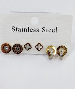 Earring Stainless steel (set) 6Pcs
