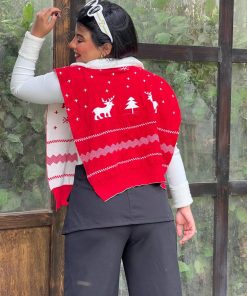 Alternative view of Double face Christmas scarf