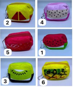 Portable key bag plush mini coin pouch