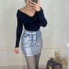 Metallic skirt