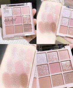 SHEGLAM Eye Makeup Palette, 9-Color Eyeshadow Palette Semi-Matte & Shimmery Finish Eyeshadow Tray Blushed Nudes