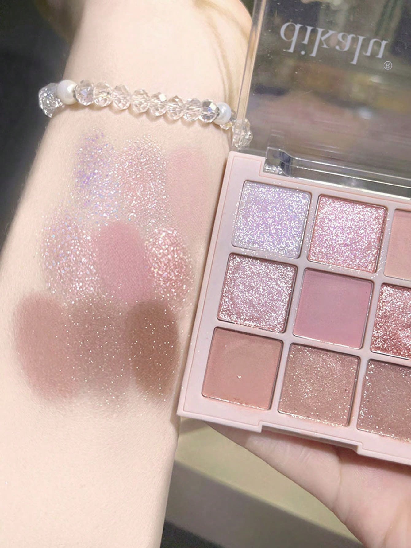 SHEGLAM Eye Makeup Palette, 9-Color Eyeshadow Palette Semi-Matte & Shimmery Finish Eyeshadow Tray Blushed Nudes - Image 3