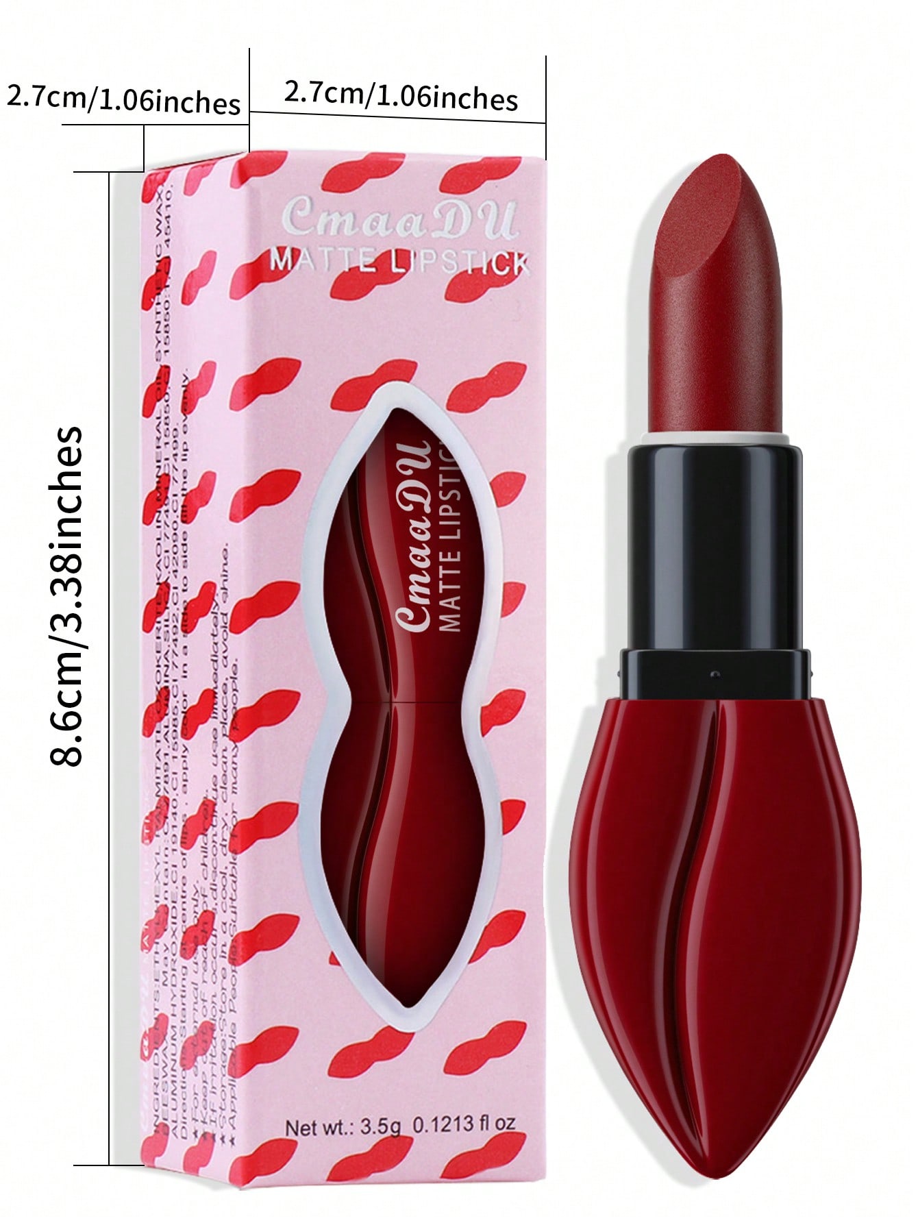 Shein Long-lasting Non-stick Cup High Pigment Velvet Matte Lipstick - Image 3