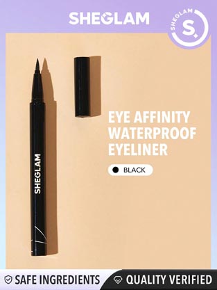 SHEGLAM Eye Affinity Waterproof Eyeliner Sweat-proof Matte Eyeliner Pencil Ultra-Fine  No Smudge Long Lasting Black Eyeliner Professional Eye Make Up Black Friday Winter Eyeliner