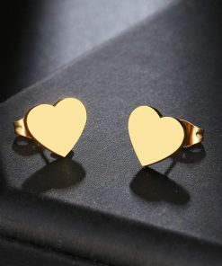 Heart earrings stainless steel