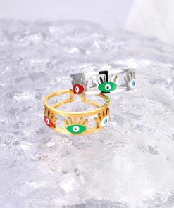 Eyes Ring stainless steel