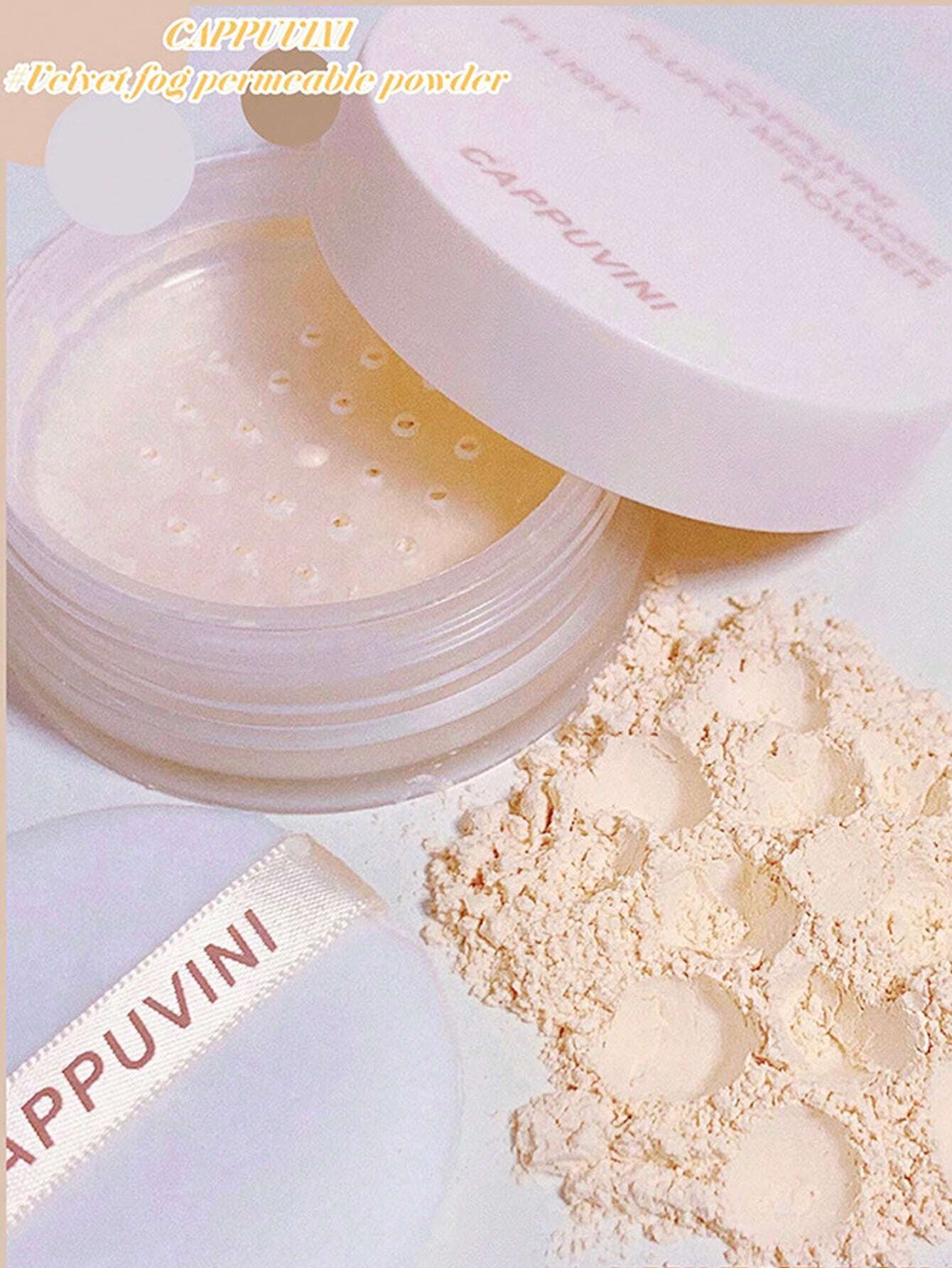 SHEIN Long-Wearing Pressed Powder, Oil-Control Makeup Setting Powder Non-Stuck Matte Matte Long-Lasting Makeup Setting Powder - Image 2