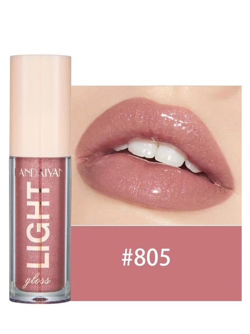 SHEIN #05 Moisturizing Mirror Lip Gloss, 1pc Brightening Highly Pigmented Liquid Lipstick For Women