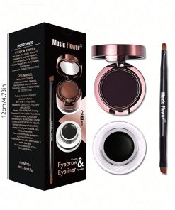 Alternative view of SHEIN 1pc 2 In 1 Long-lasting Waterproof Eyebrow Powder & Gel With Brush