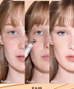 SHEGLAM Bright Eyes Cooling Concealer-Fair Cooling Metal Applicator Matte Liquid Concealer Long Lasting Coverage Brightening Color Corrector Weightless Ultra-Hydrating Concealer Black Friday Winter Concealer