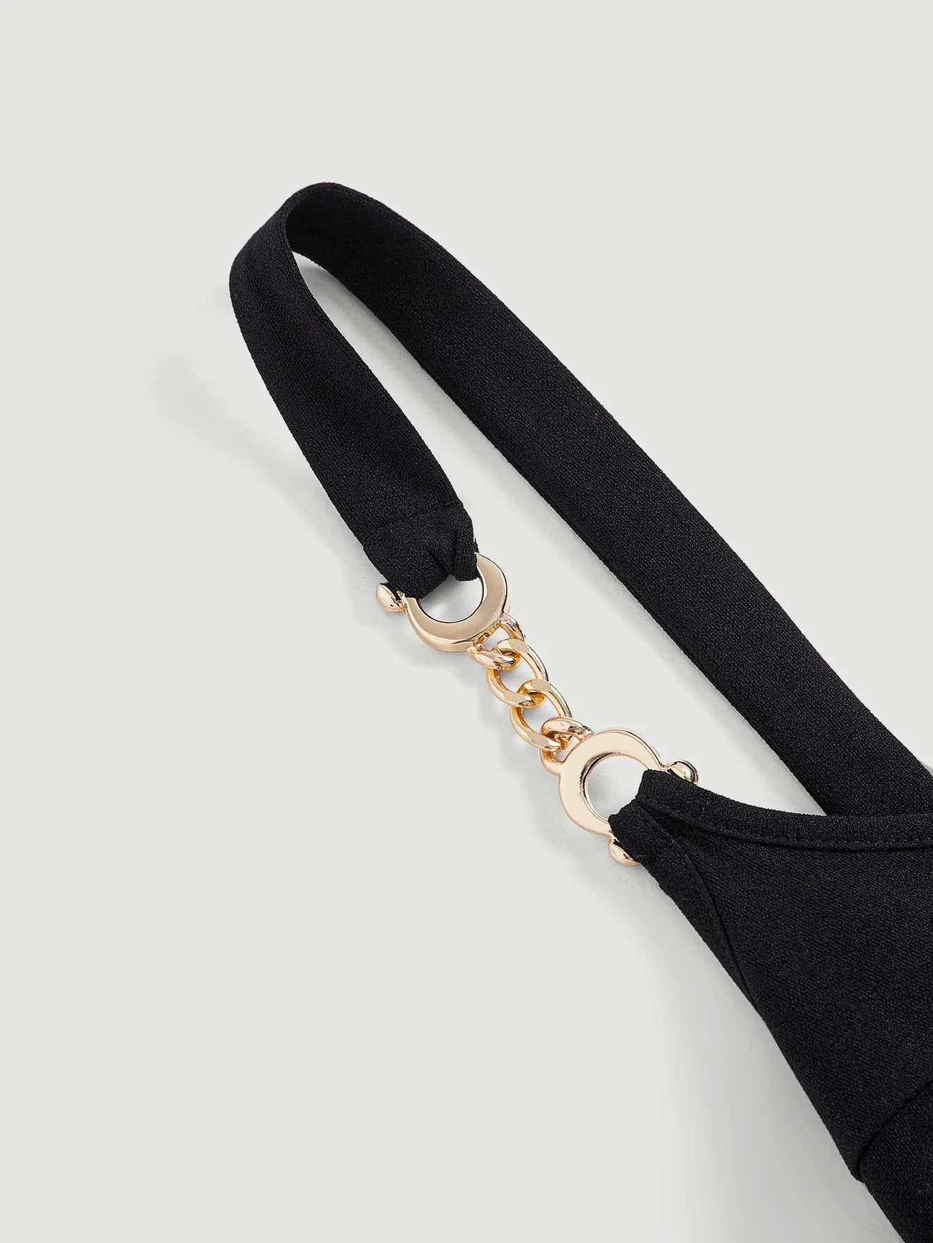 SHEIN MOD Chain Shoulder Mesh Overlay Cami Dress - Image 3